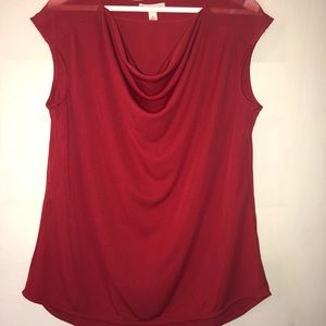 Red business blouse